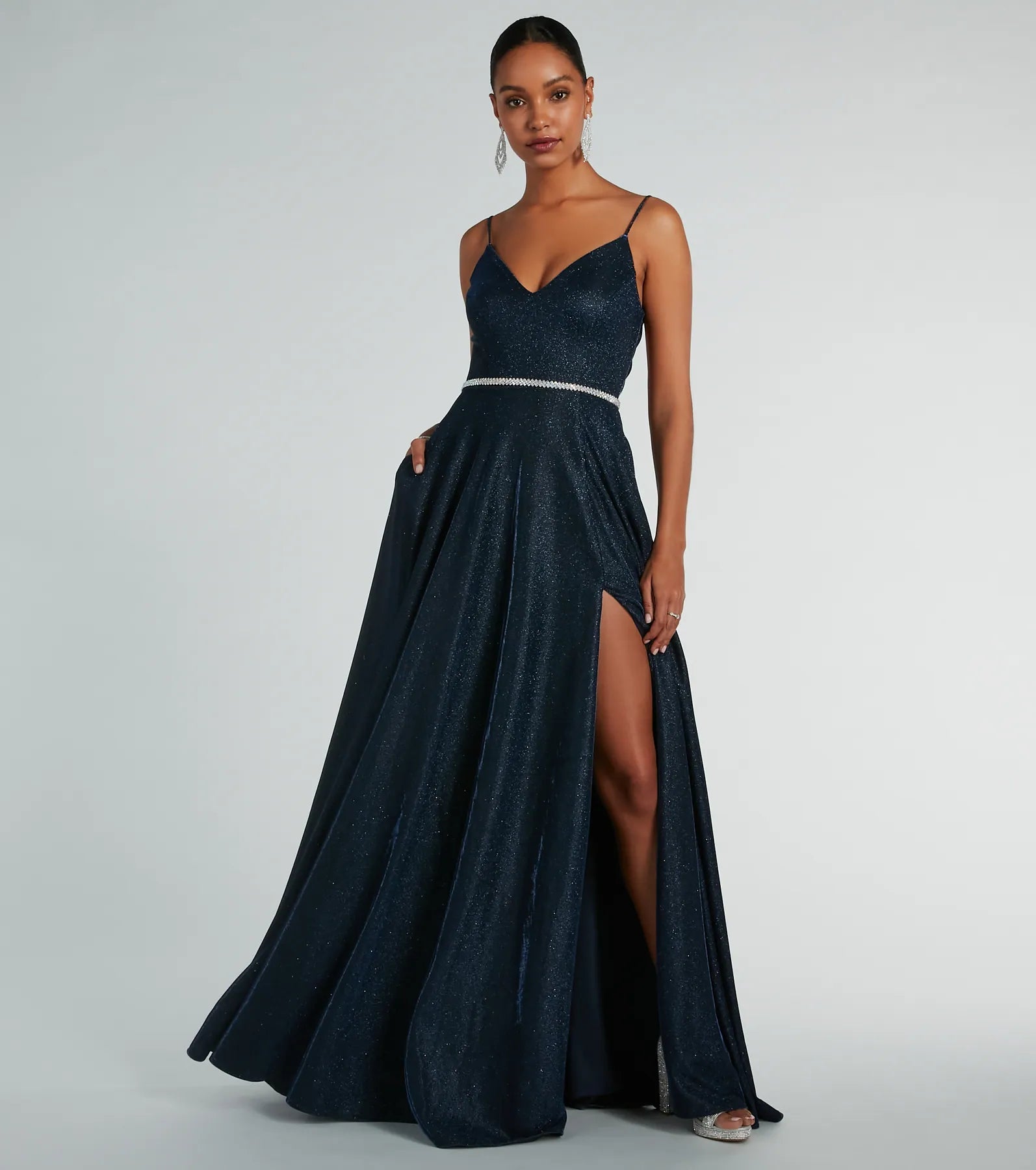 Sally Lattice Back A-Line Ball Gown